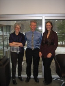 James Orbinski with Dominique Marshall and Christine Chisholm in the offices of the Bachelor in Global and International Studies where he was interviewed by the CNHH.